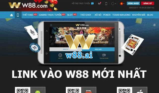 Quảng cáo về W88 trên mạng xã hội trực tuyến