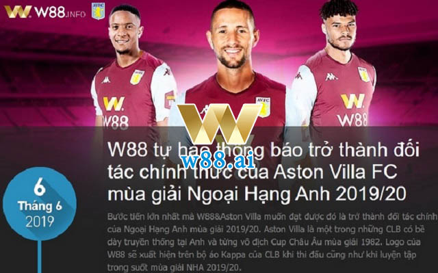 W88 Aston Villa là gì?