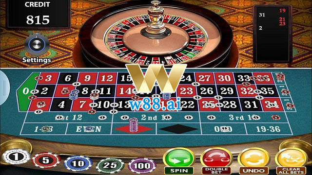 Các cửa cược trên bàn chơi Roulette W88