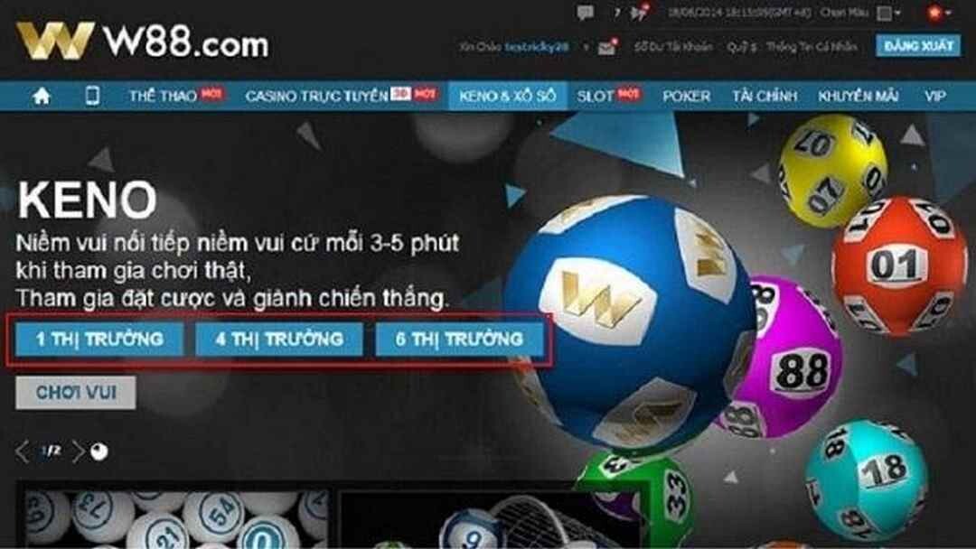 Đôi nét khái quát về dòng game xổ số thú vị Keno W88